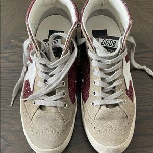 Golden Goose Red and Tan Women's Sneakers